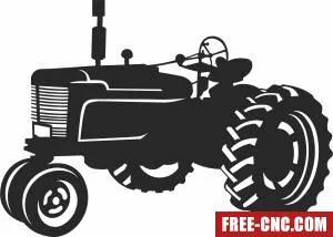 Tractor clipart - Download free dxf for cnc plasma cutting