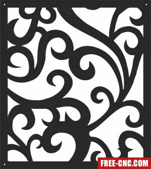 Screen pattern screen decorative screen - Download free dxf for cnc plasma cutting