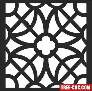 Screen pattern screen - Free dxf files ready to cut
