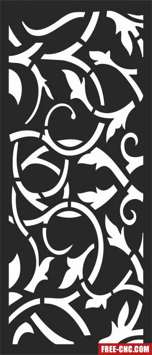Screen pattern screen decorative pattern wall - Free dxf files ready to cut
