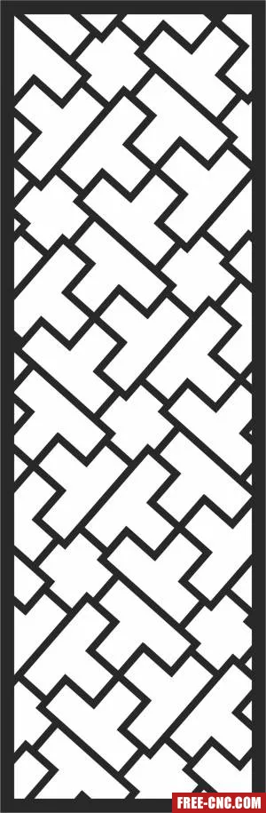 Wall decorative door - Download free dxf for cnc plasma cutting