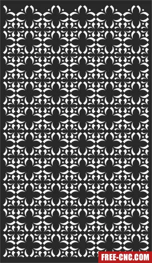 Wall decorative screen decorative - Free dxf for laser cutting and plasma