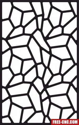 Decorative panel wall screen partition pattern - Free dxf for laser cutting and plasma