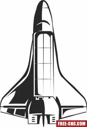 Spaceship clipart - Free dxf files ready to cut