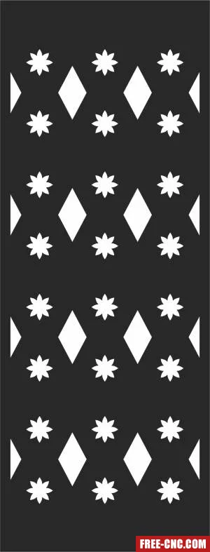 Screen wall decorative door screen - Free dxf download