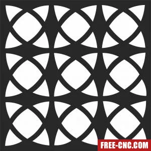 Pattern screen wall screen door - Free dxf files ready to cut