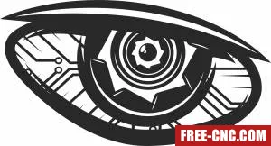 Circuit board eye - Free dxf download