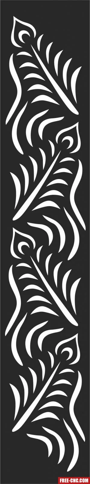Pattern door wall screen door screen decorative - Free dxf for laser cutting and plasma