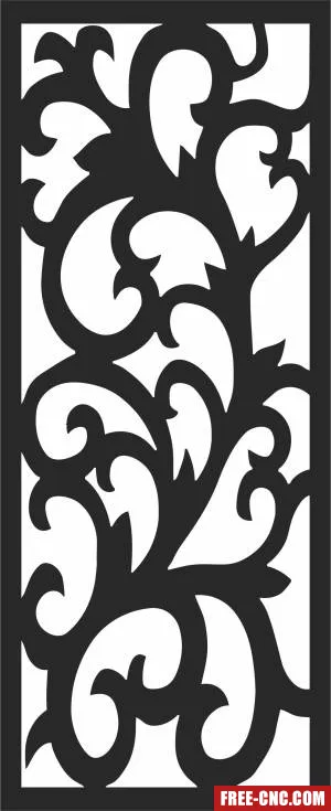 Wall door pattern decorative screen door - Free dxf for laser cutting and plasma Wall door pattern decorative screen door - Free dxf for laser cutting and plasma