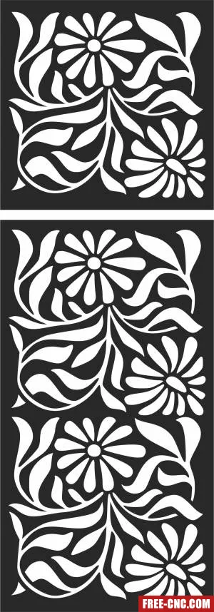 Door wall pattern - Download free dxf for cnc plasma cutting