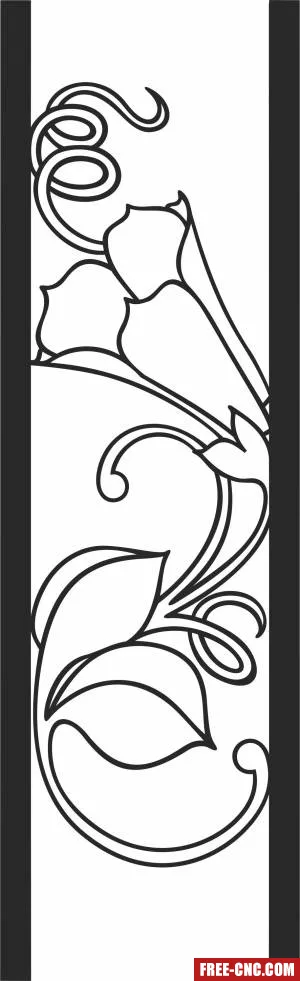 Screen decorative wall door wall - Free dxf for laser cutting and plasma