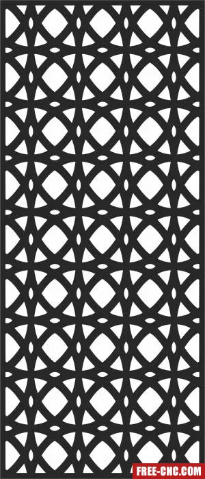 Wall door pattern screen decorative screen pattern - Free dxf files ready to cut
