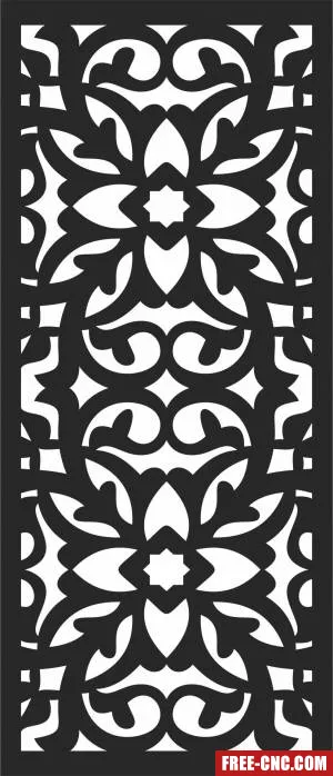 Screen wall screen pattern decorative - Download free dxf for cnc plasma cutting