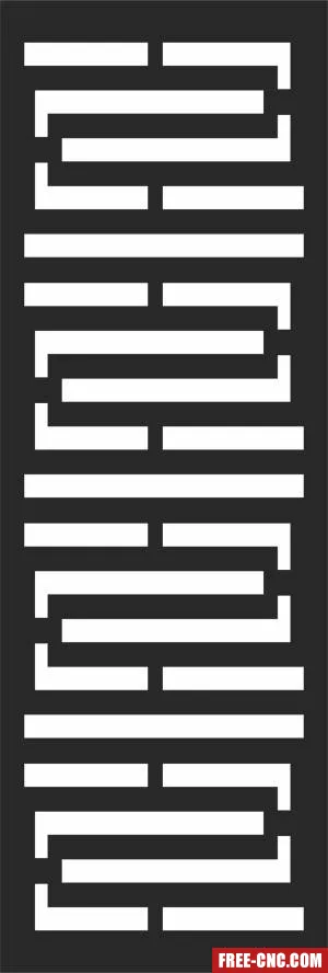 Screen pattern door pattern decorative screen - Free dxf download