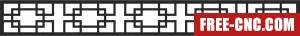 Pattern decorative door - Free dxf for laser cutting and plasma