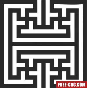 Pattern door pattern - Free dxf files ready to cut