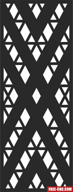 Wall screen decorative - Free dxf for laser cutting and plasma
