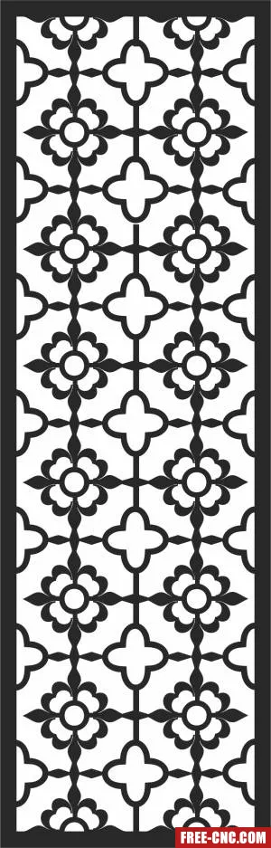 Door wall decorative door - Download free dxf for cnc plasma cutting