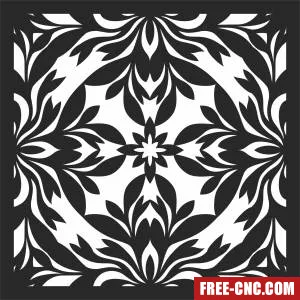 Wall screen decorative pattern - Free dxf files ready to cut