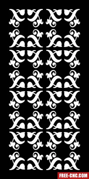 Decorative pattern wall screens panel for doors - free dxf download Decorative pattern wall screens panel for doors - free dxf download