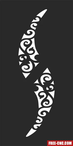 Pattern screen door - Free dxf files ready to cut