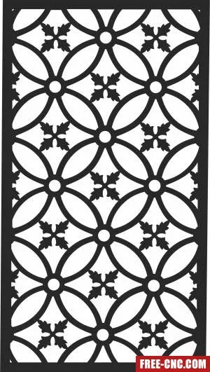 Wall decorative door screen door - Download free dxf for cnc plasma cutting