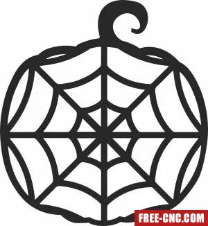 Geometric halloween pumpkin - Free dxf files ready to cut