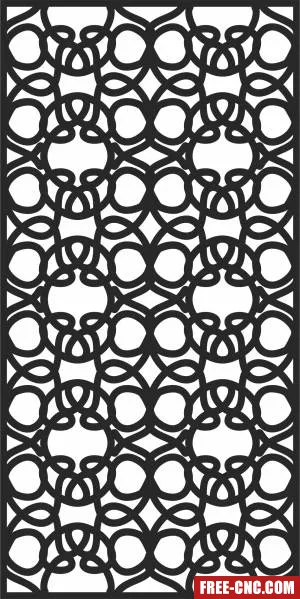 Decorative pattern door pattern screen pattern - Download free dxf for cnc plasma cutting