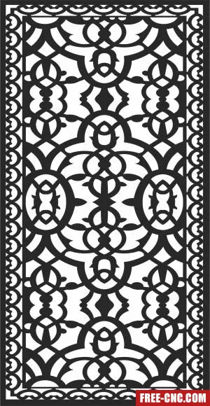 Pattern door screen pattern screen - Download free dxf for cnc plasma cutting