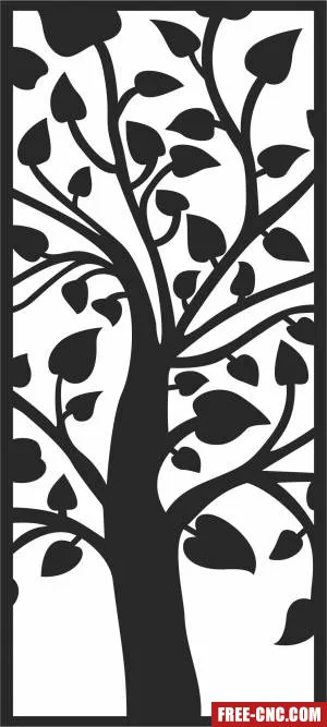 Screen decorative wall door wall screen - Free dxf files ready to cut