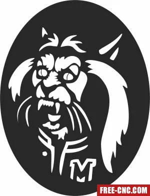 Lion cartoon clipart - Download free dxf for cnc plasma cutting