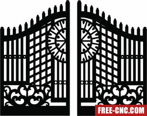 Decorative gate panel wall separator door pattern - free dxf download Decorative gate panel wall separator door pattern - free dxf download