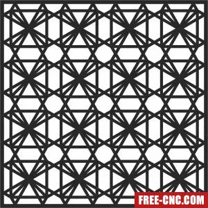 Door pattern door wall - Free dxf files ready to cut