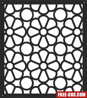 Door screen decorative - Download free dxf for cnc plasma cutting
