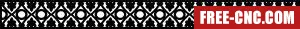 Screen decorative pattern - Free dxf files ready to cut