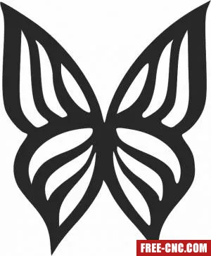 Butterfly sign - Download free dxf for cnc plasma cutting