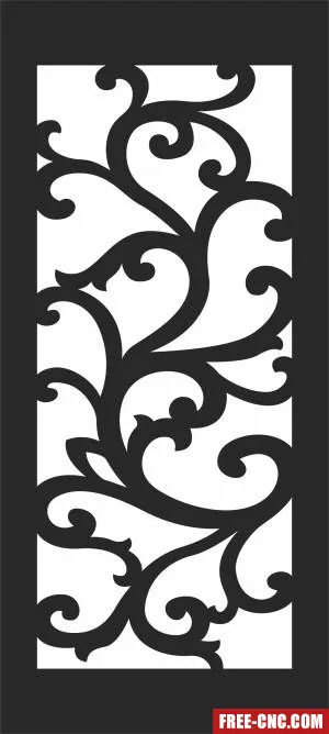Door screen decorative screen decorative pattern decorative - Free dxf for laser cutting and plasma Door screen decorative screen decorative pattern decorative - Free dxf for laser cutting and plasma