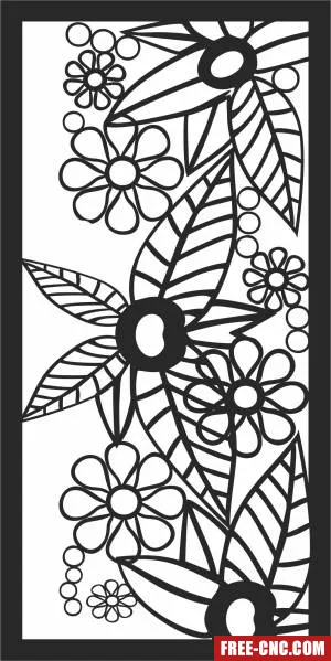 Wall pattern wall decorative wall - Free dxf for laser cutting and plasma