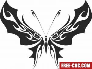 Butterfly art - Download free dxf for cnc plasma cutting