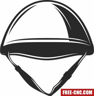 Army helmet clipart - Free dxf for laser cutting and plasma