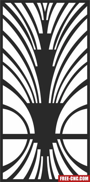 Wall pattern screen door screen - Free dxf download