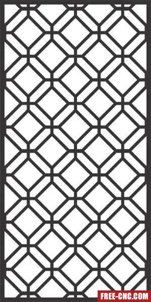 Decorative pattern wall screens panel for doors - free dxf download