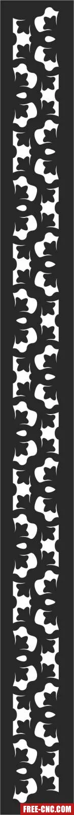 Door wall pattern door pattern - Free dxf files ready to cut