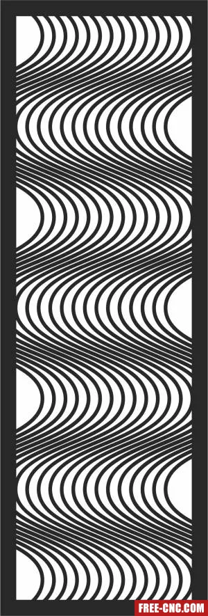 Screen pattern wall pattern door - Free dxf for laser cutting and plasma