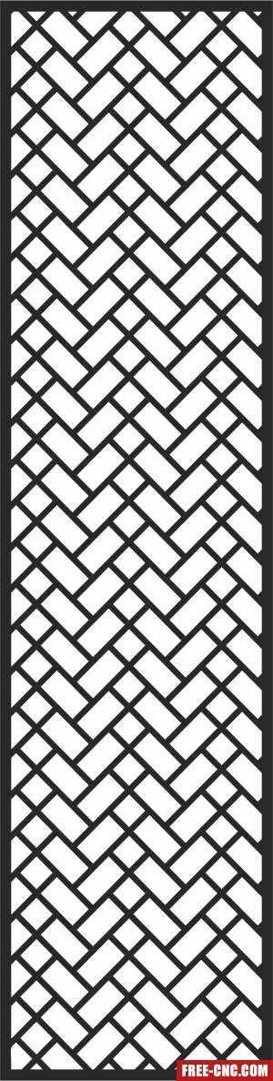 Wall decorative screen - Download free dxf for cnc plasma cutting