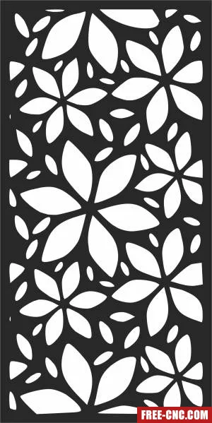Screen pattern door pattern decorative screen - Free dxf for laser cutting and plasma