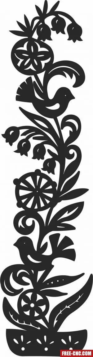 Decorative wall decorative door pattern screen - Free dxf for laser cutting and plasma