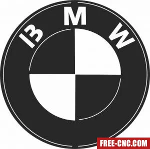 Bmw logo - Download free dxf for cnc plasma cutting