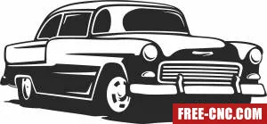 1955 chevy chevrolet bel air clipart - Free dxf download