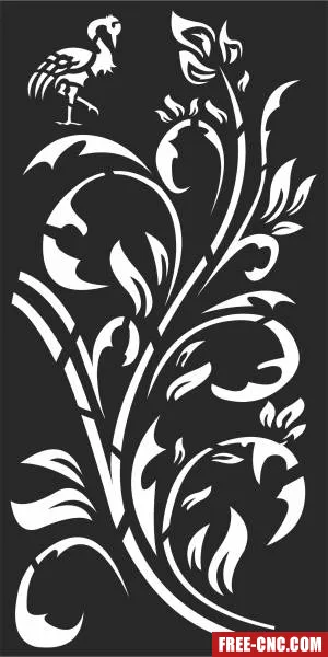 Decorative pattern wall decorative wall - Free dxf download